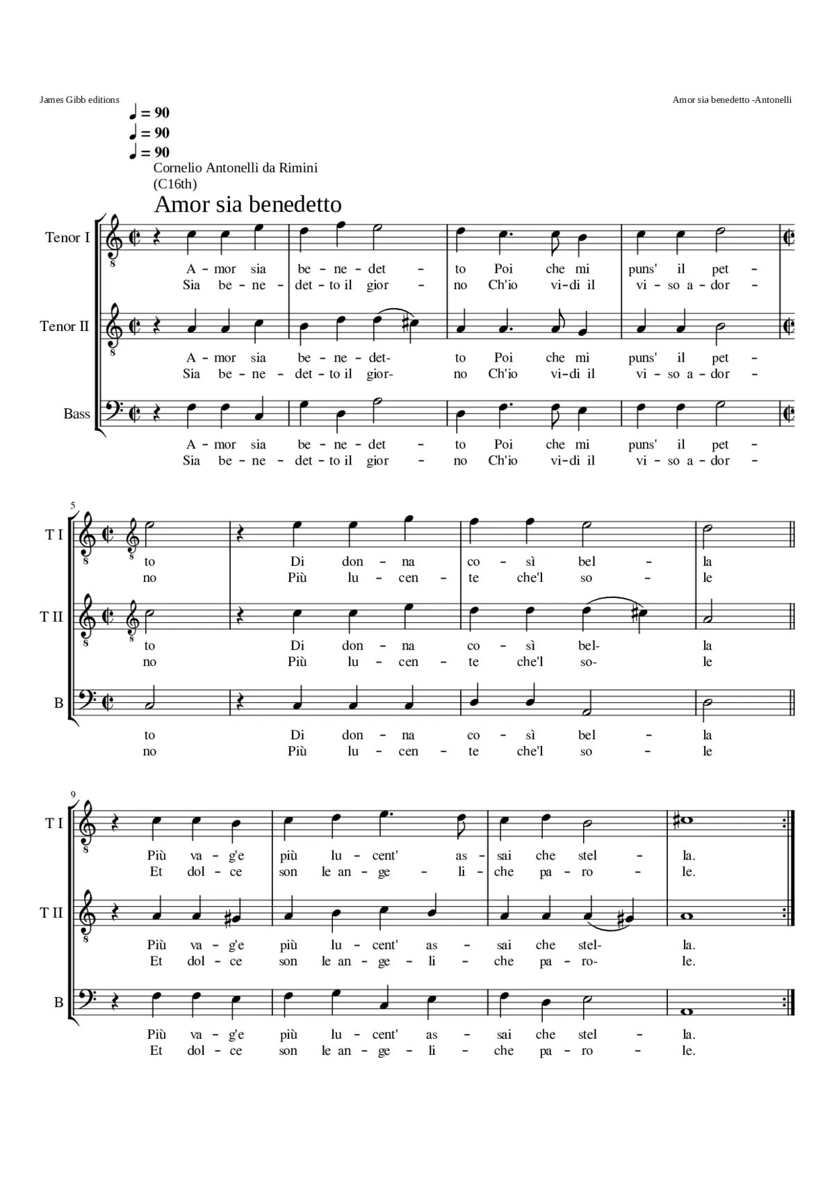 Amor sia benedetto - Page 1