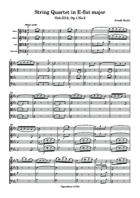 String Quartet in E-flat major, Hob.III:2, Op.1 No.2