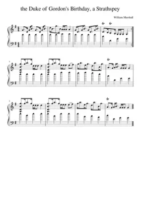 the Duke of Gordon's Birthday a Strathspey