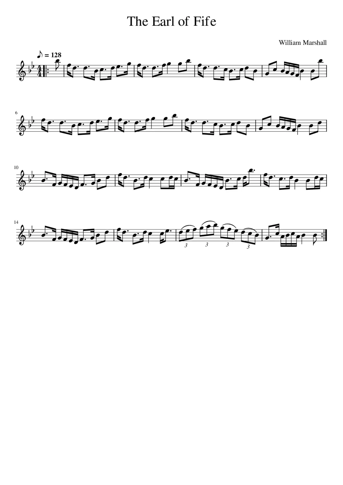 the Earl of Fife - Page 1