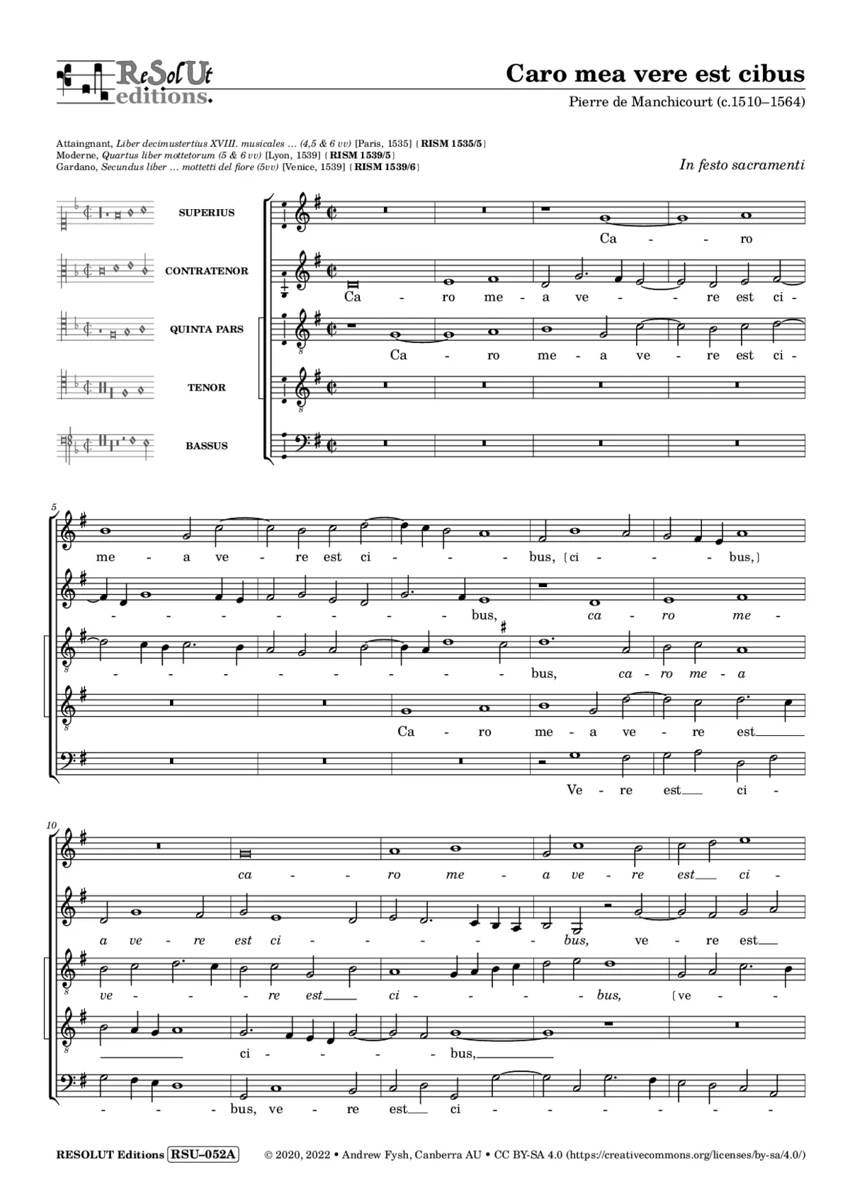 Caro mea vere est cibus - Page 1