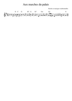 Aux marches du palais