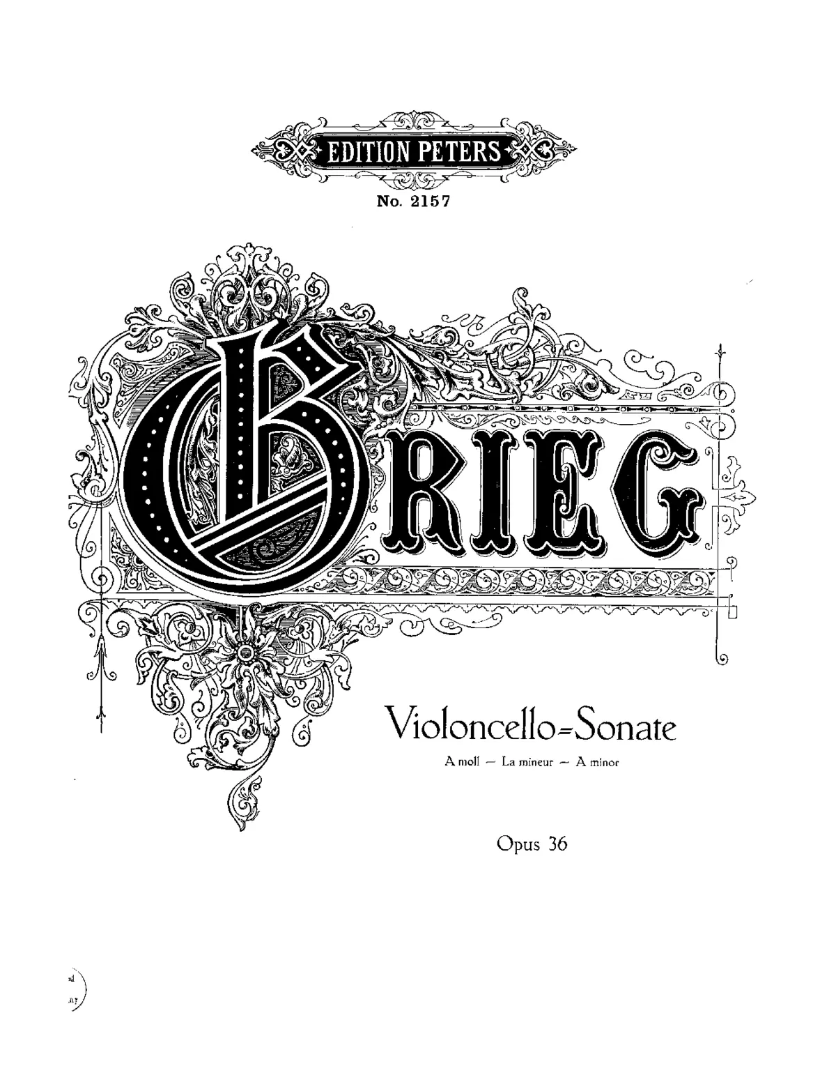 Cello Sonata in {{K - Page 1