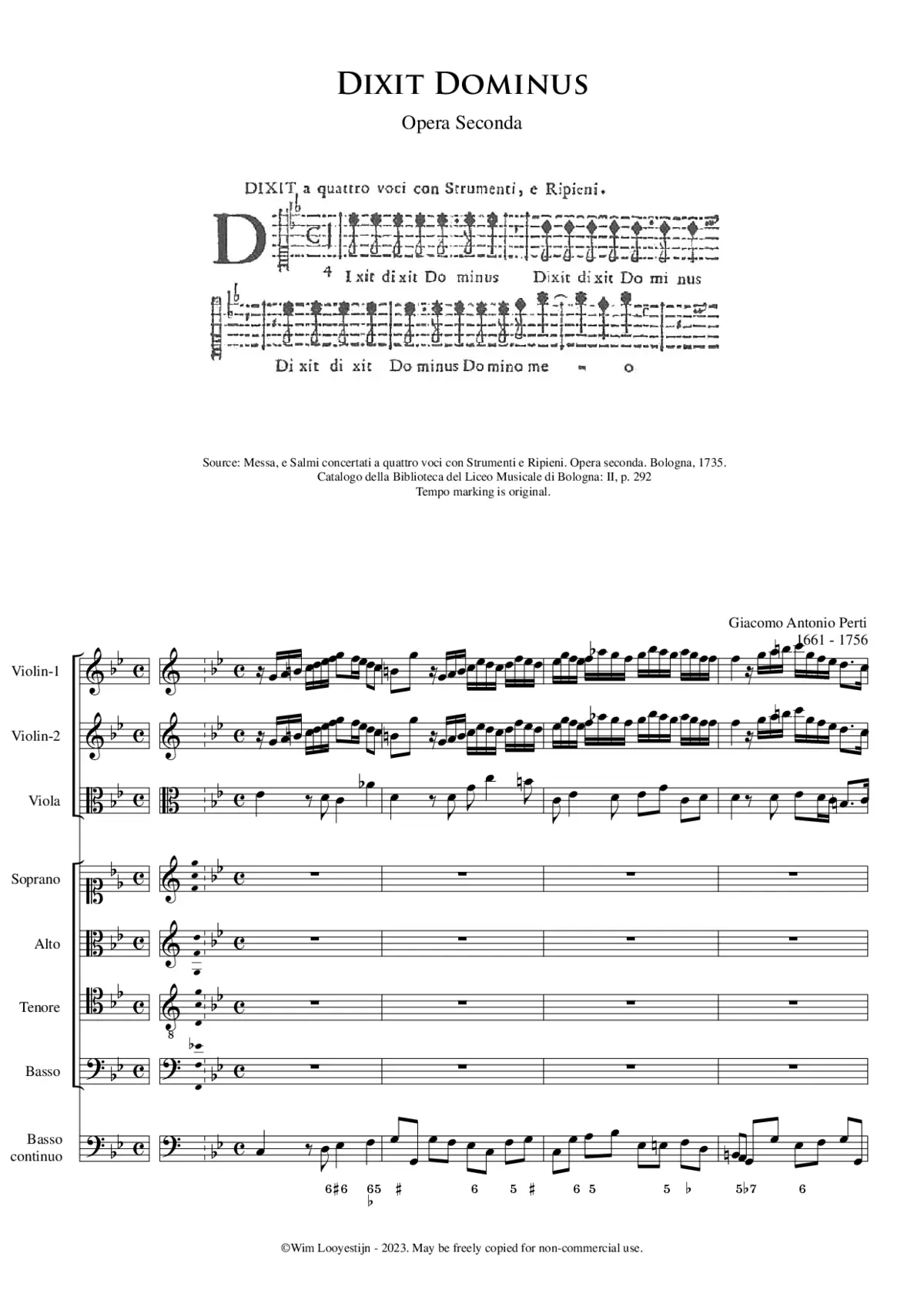 Dixit Dominus op.2 - Page 1