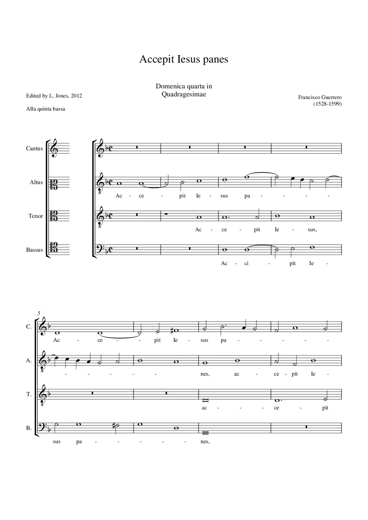 Accepit Jesus panes - Page 1