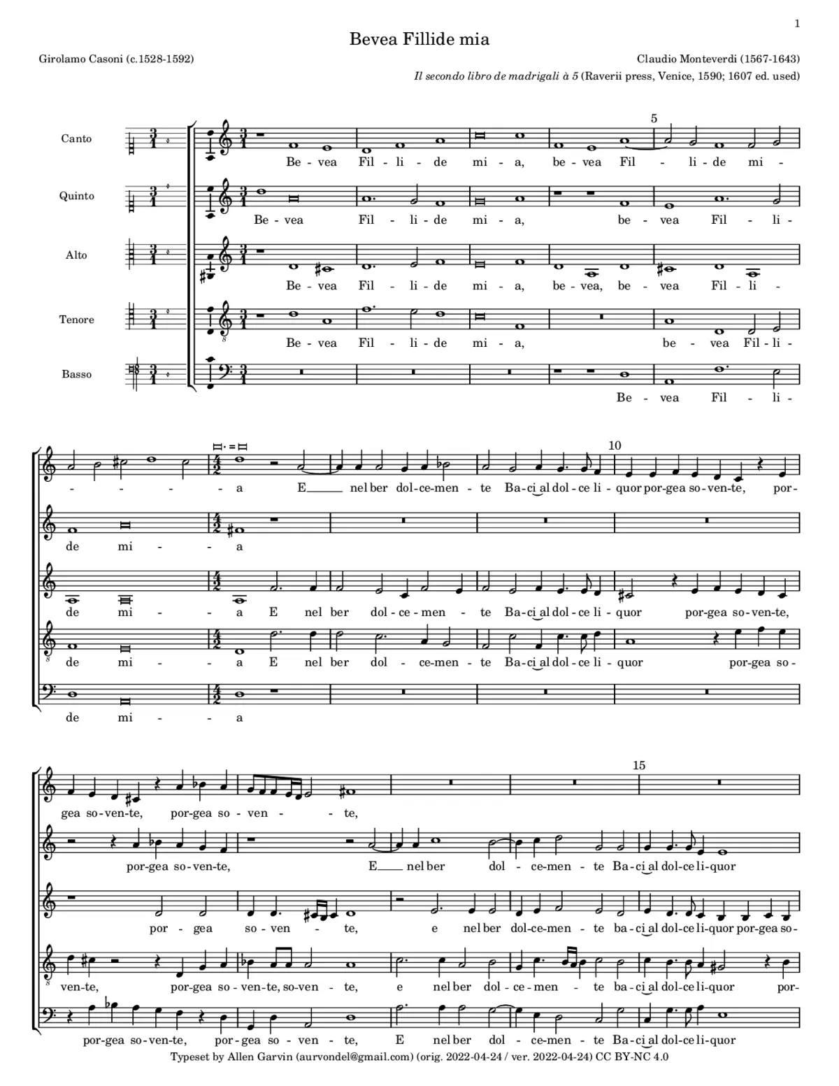 Bevea Fillide mia - Page 1