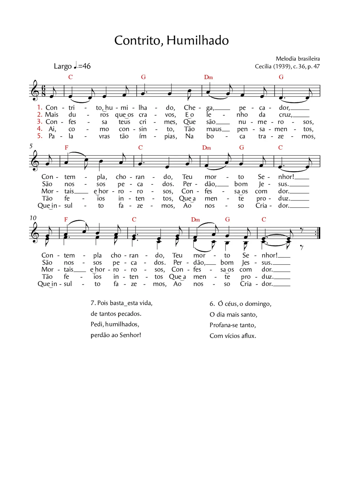 Contrito, humilhado - Page 1