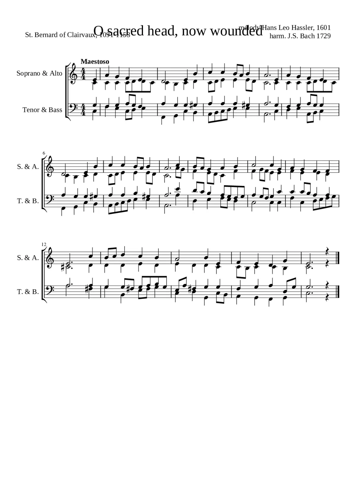 Matthäuspassion BWV 244b - Page 1