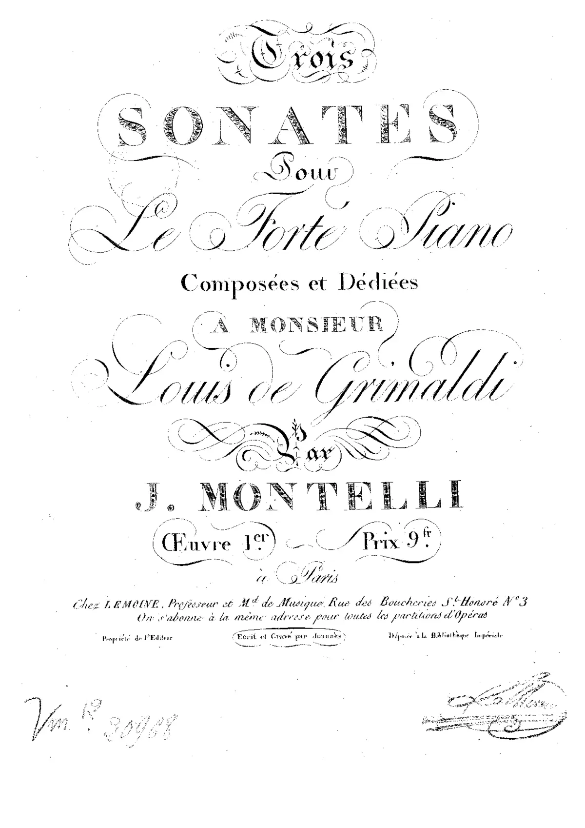 3 Piano Sonatas - Page 1
