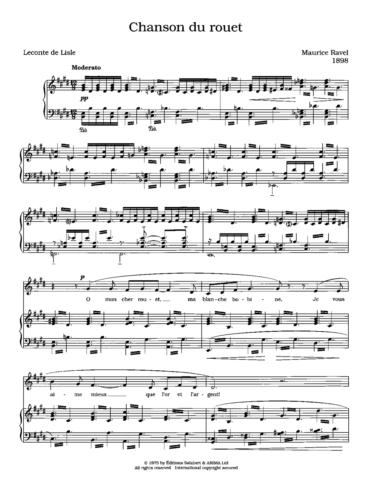 Chanson du rouet - Page 1