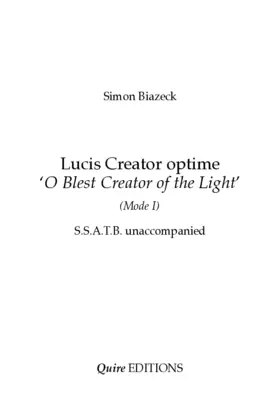 Lucis Creator optime (English text)