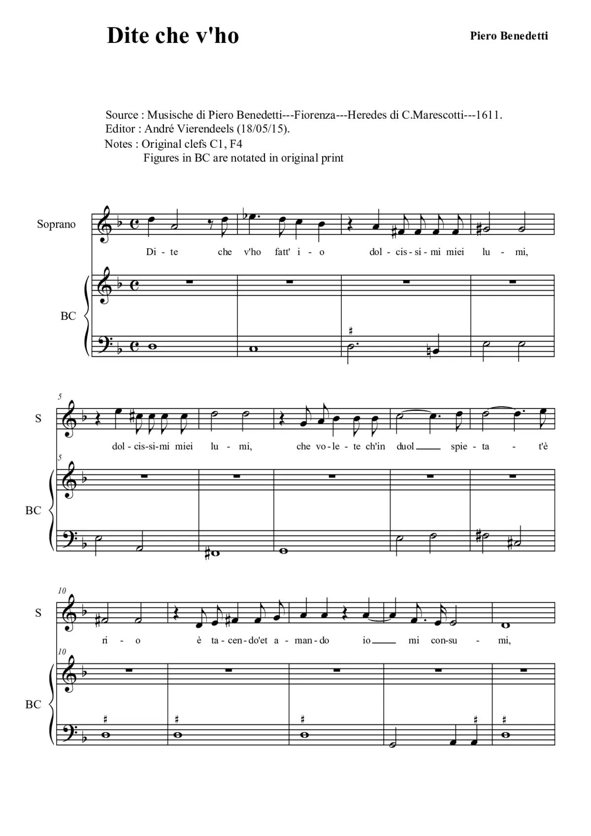 Dite che v'ho fatt'io - Page 1