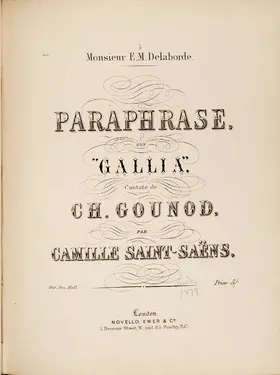 Paraphrase sur Gallia