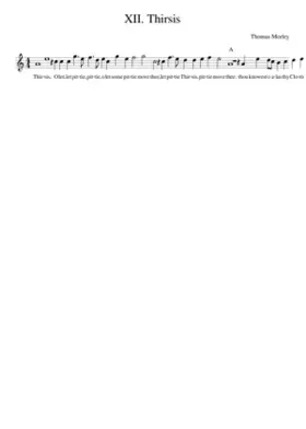 XII. Thirsis