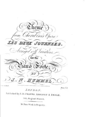 Variations on 'Les Deux Journees' by Cherubini