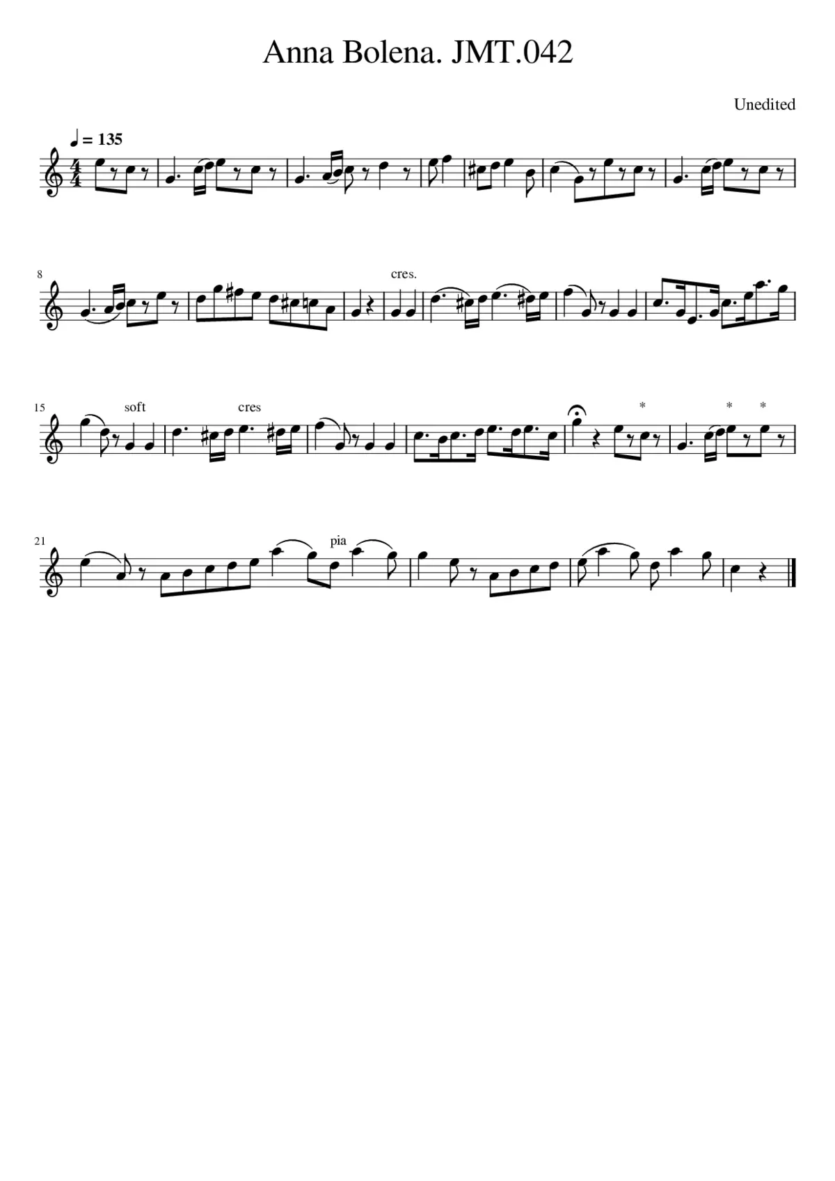 Anna Bolena. JMT.042 - Page 1