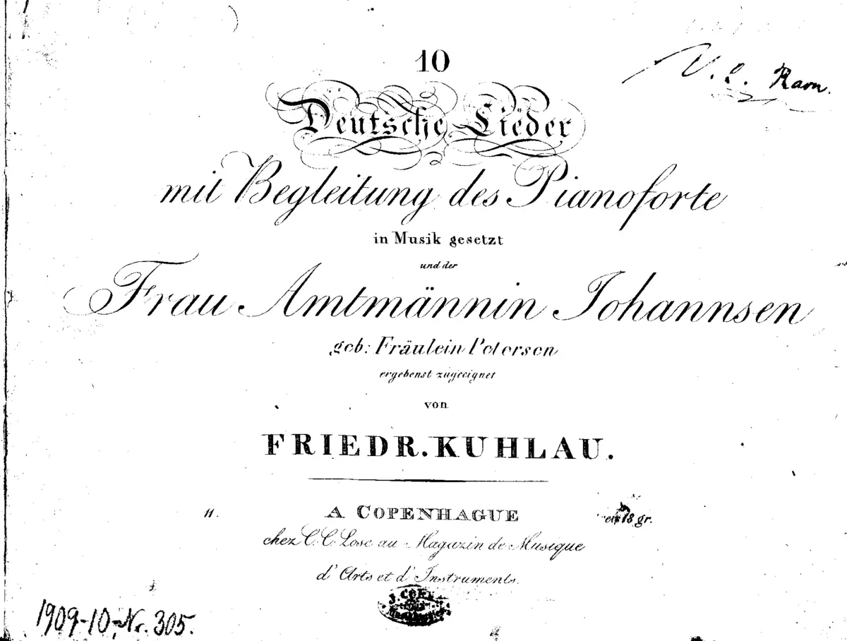 10 German Songs, Op.11a - Page 1