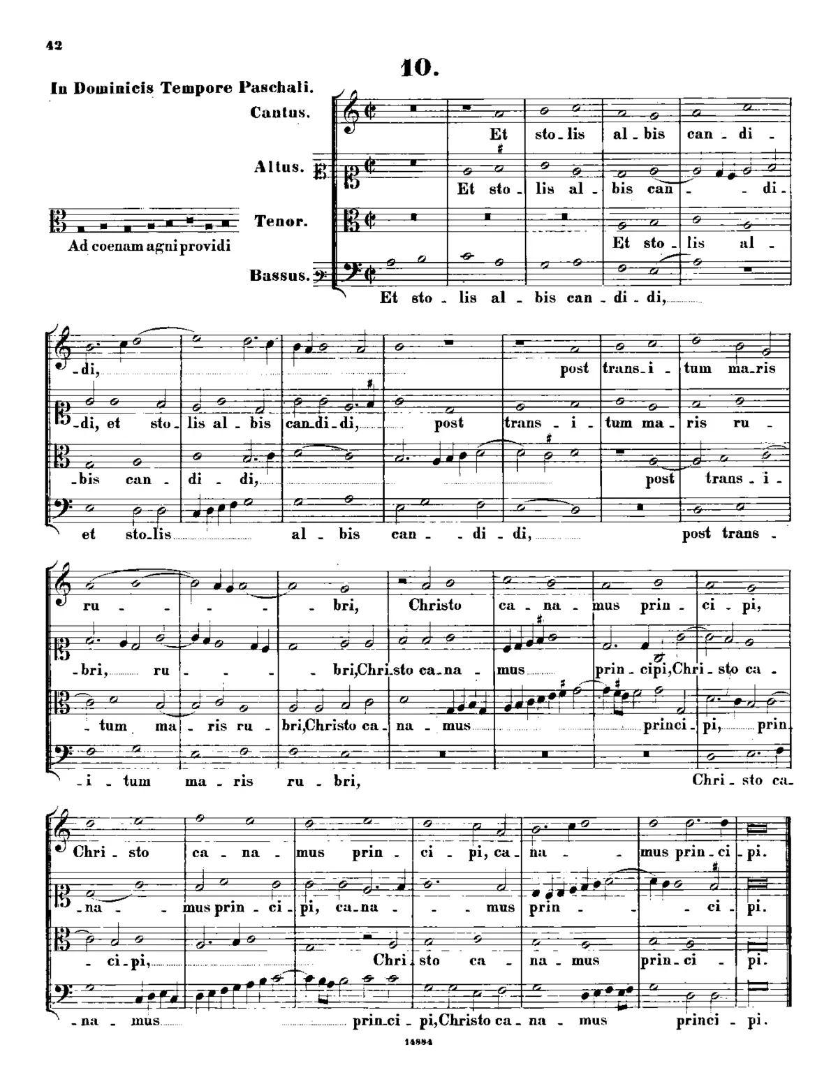 Ad coenam agni providi - Page 1