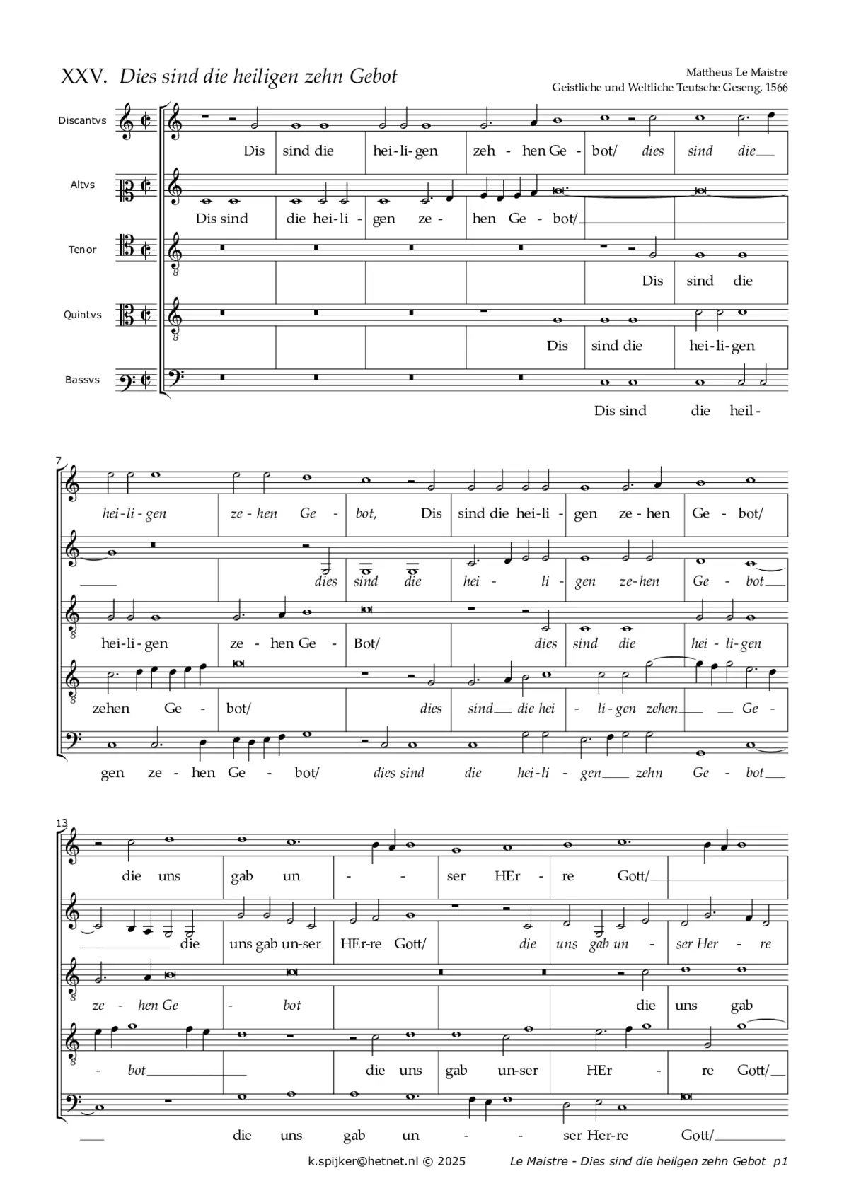 Dies sind die heiligen zehn Gebot - Page 1