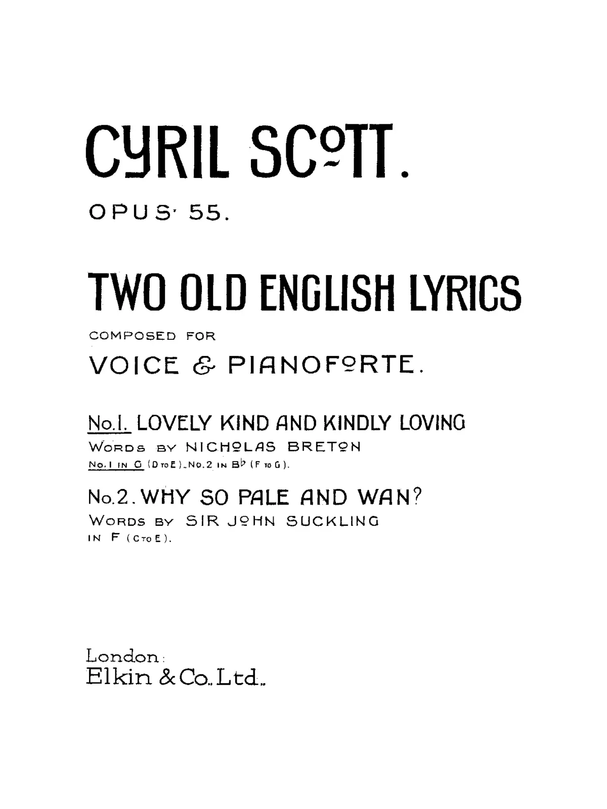 2 Old English Lyrics - Page 1