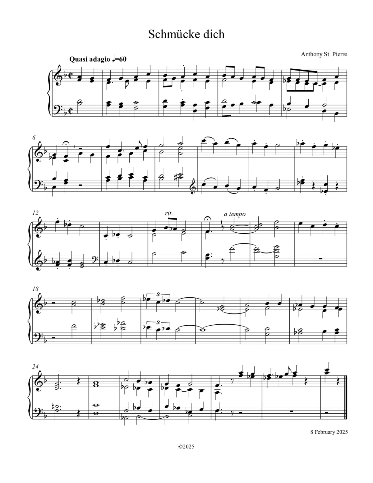 3 Eucharistic Chorales for Organ - Page 1