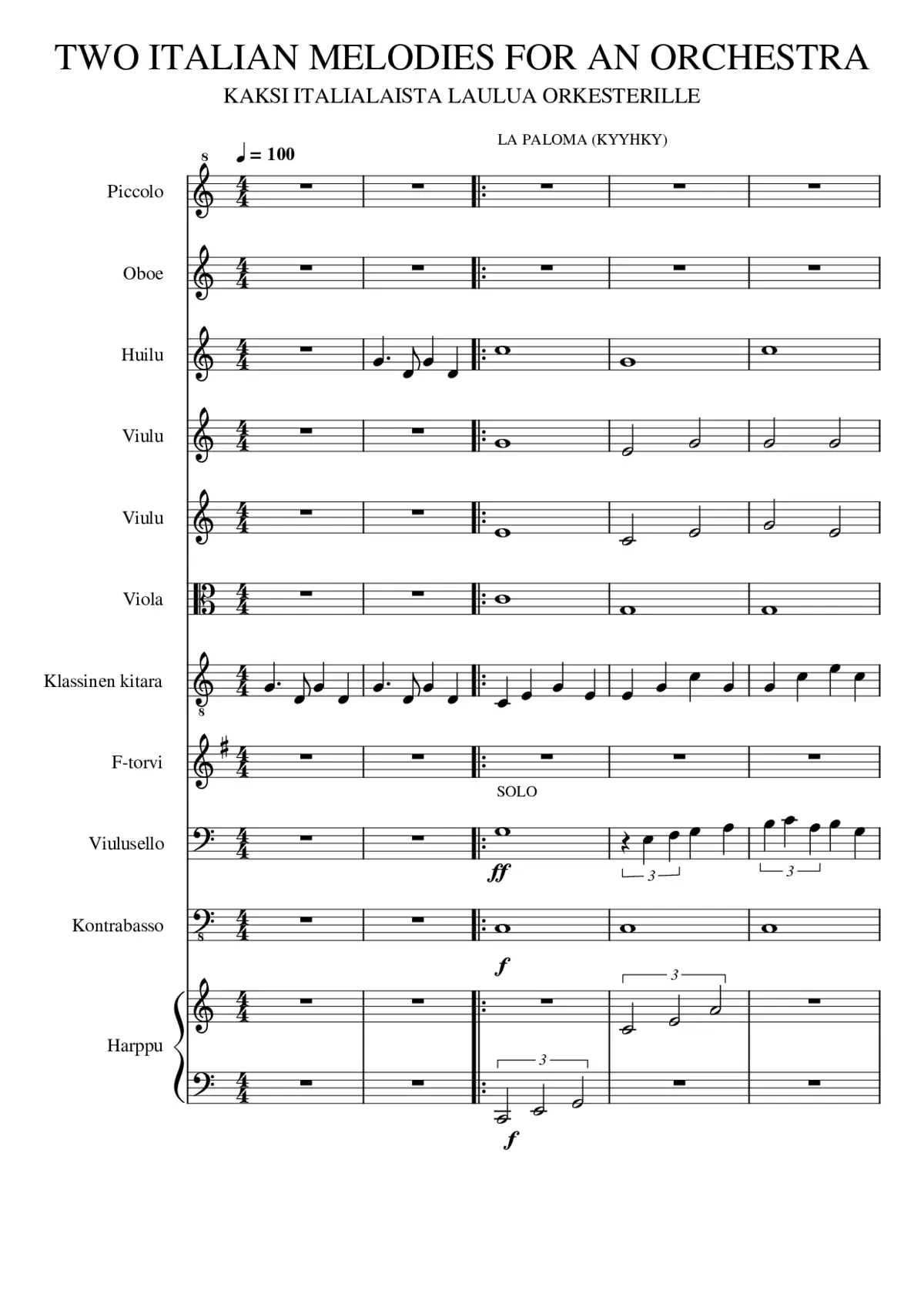 60 Lessons for 2 Guitars Op.168 - Page 1