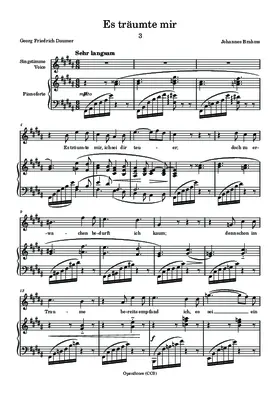 Es träumte mir