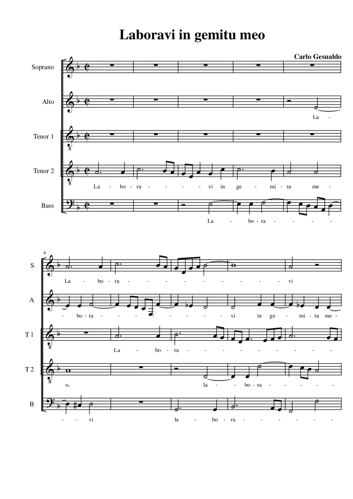 Laboravi in gemitu meo - Page 1