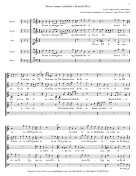 Sovra tenere erbette e bianchi fiori