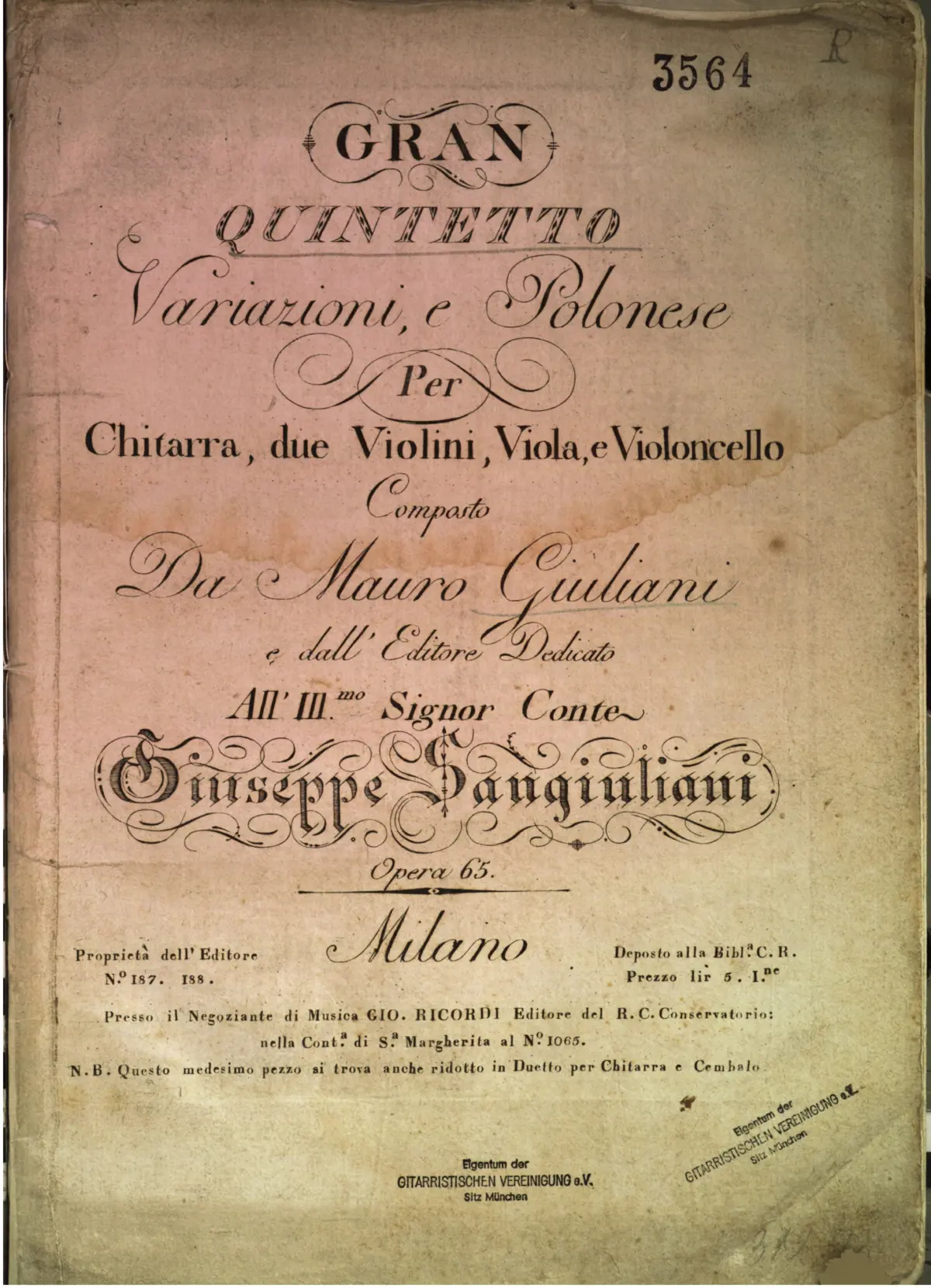 Gran Quintetto - Page 1