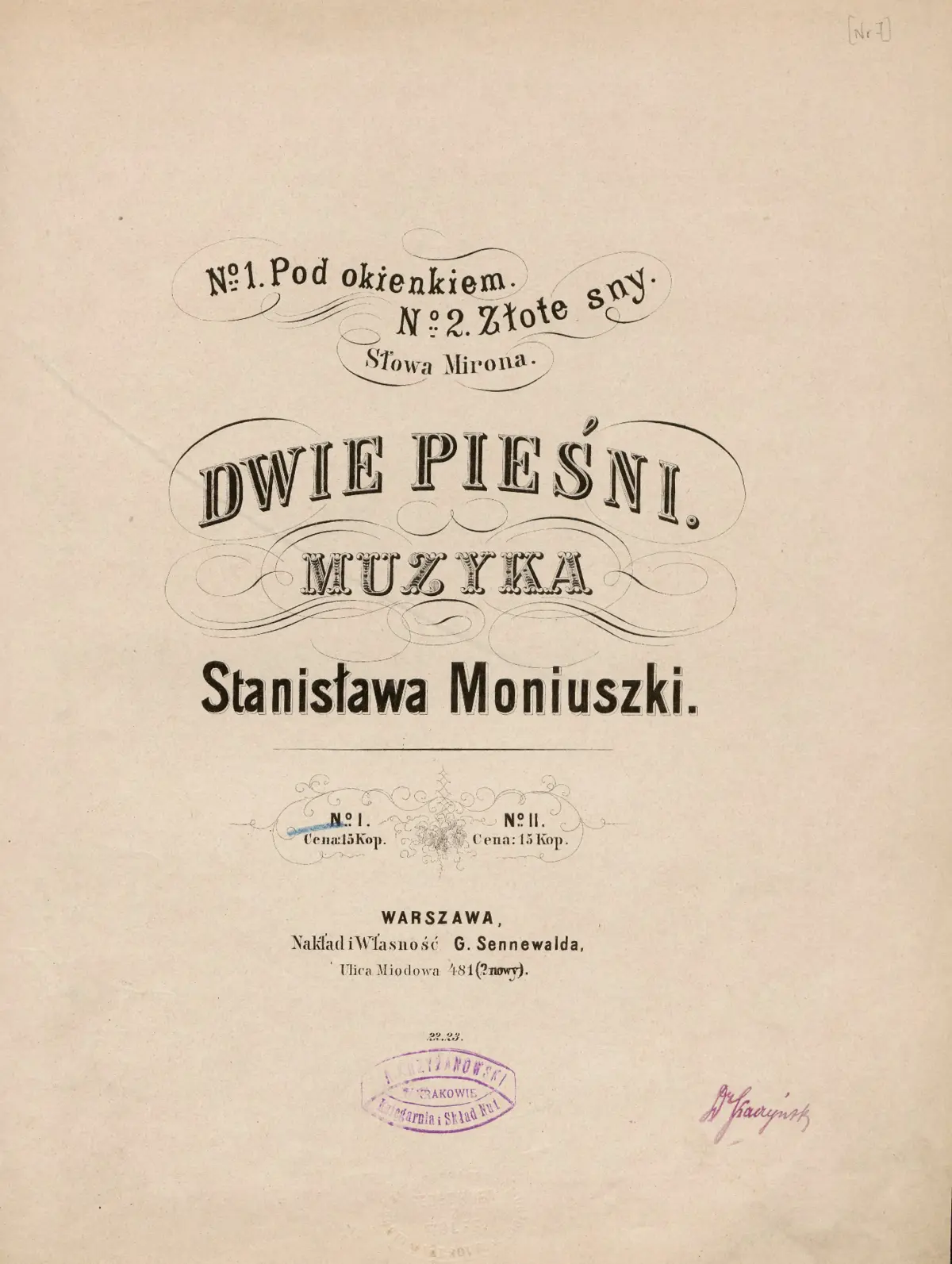 2 Pieśni - Page 1