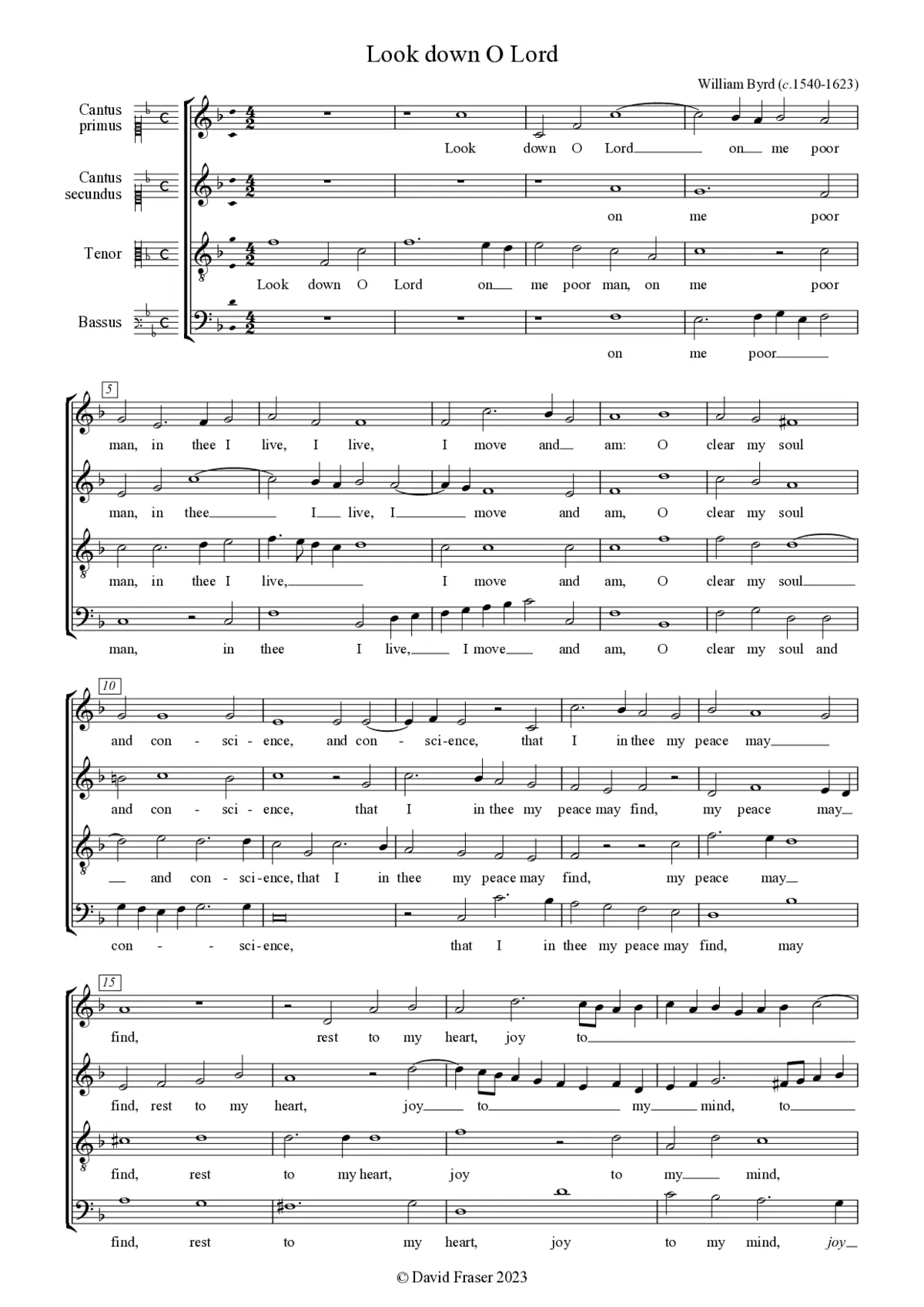 Look down O Lord - Page 1