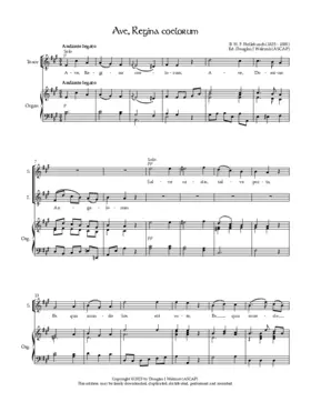Ave, Regina coelorum no. 1