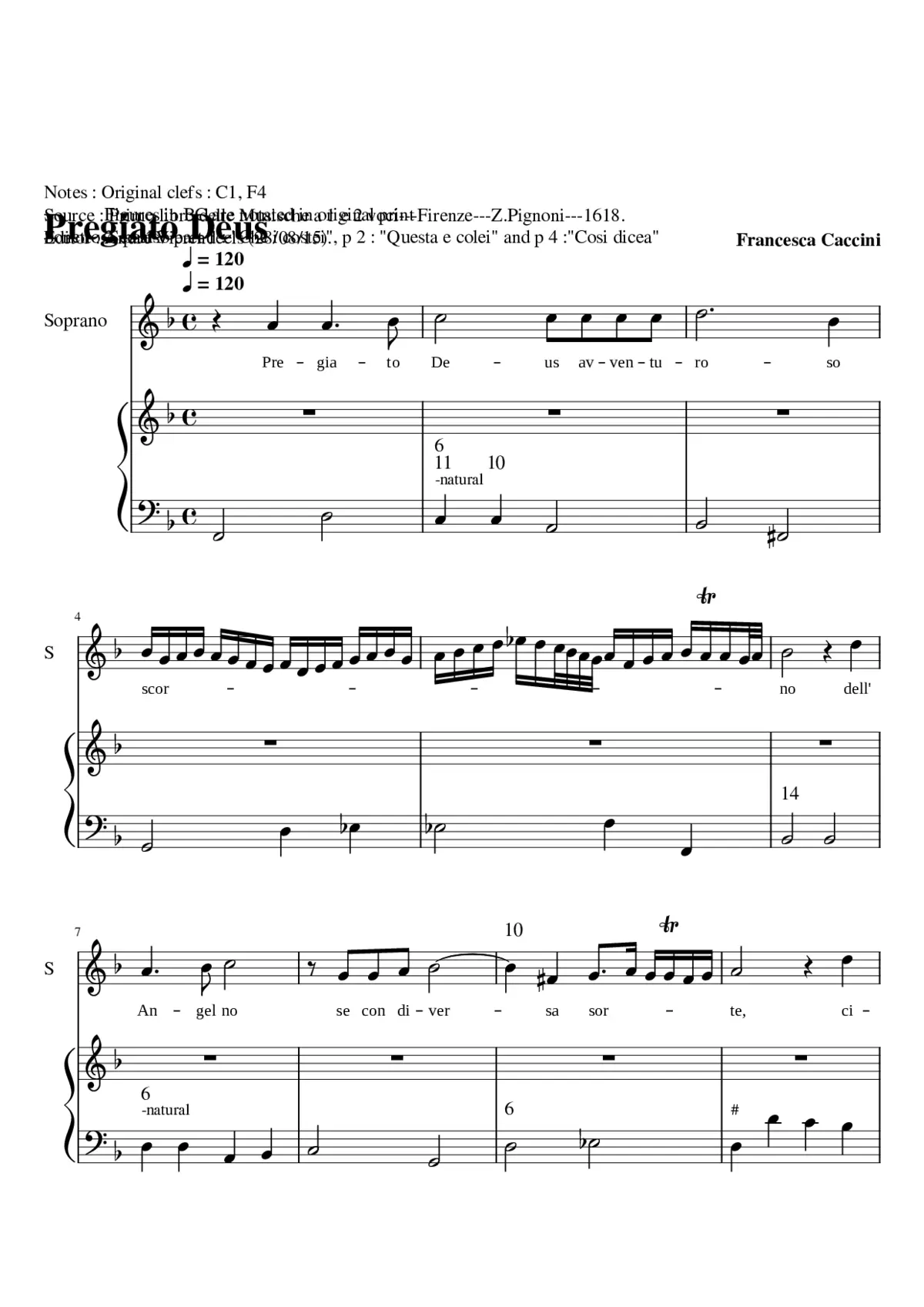 Pregiato Deus - Page 1