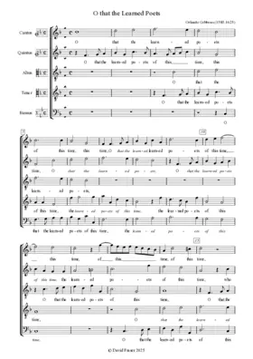 O that the learned poets