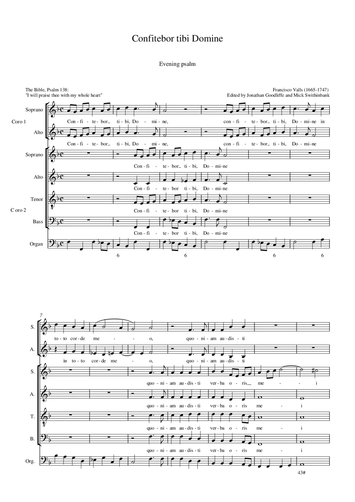 Confitebor tibi Domine - Page 1