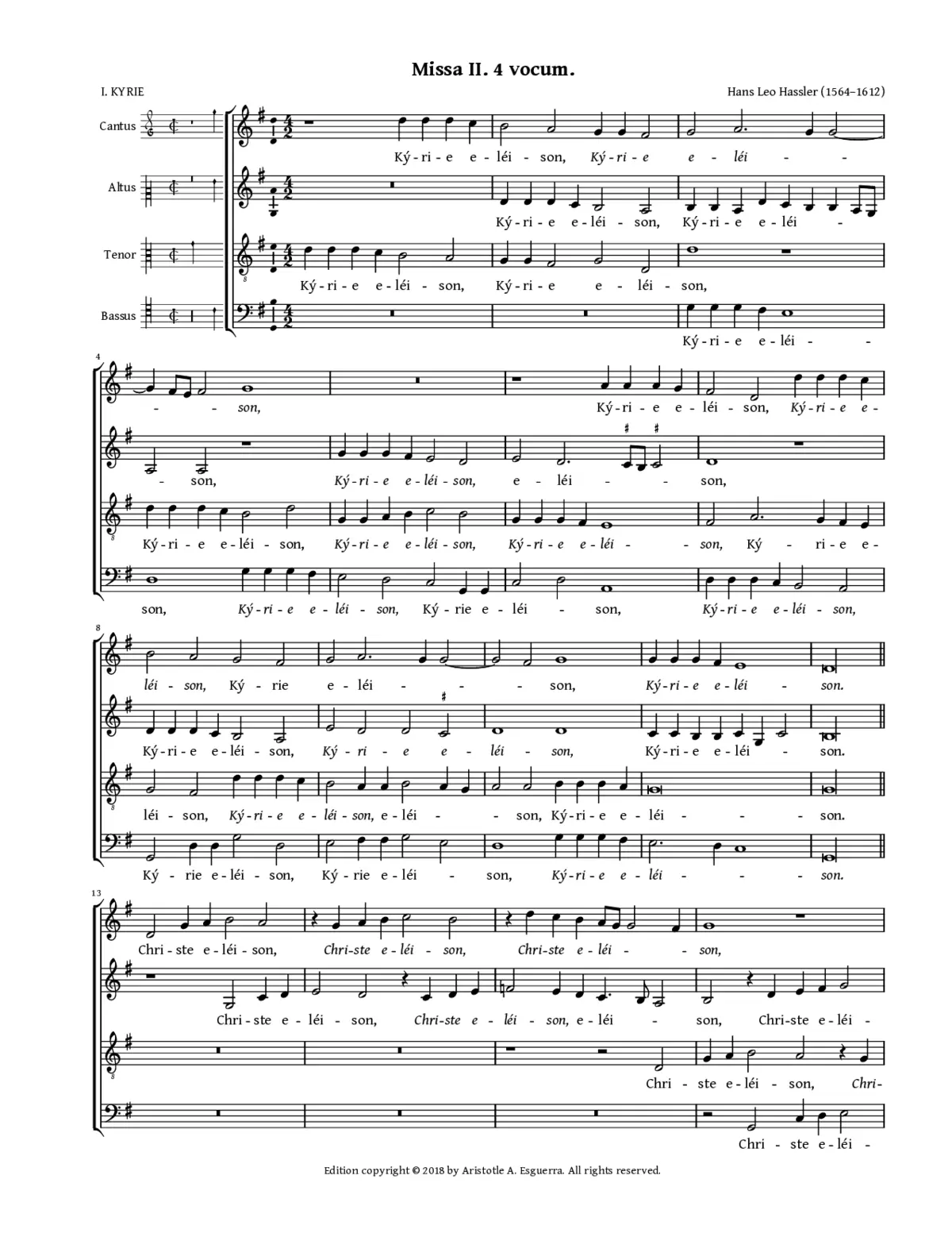 Missa Secunda - Page 1
