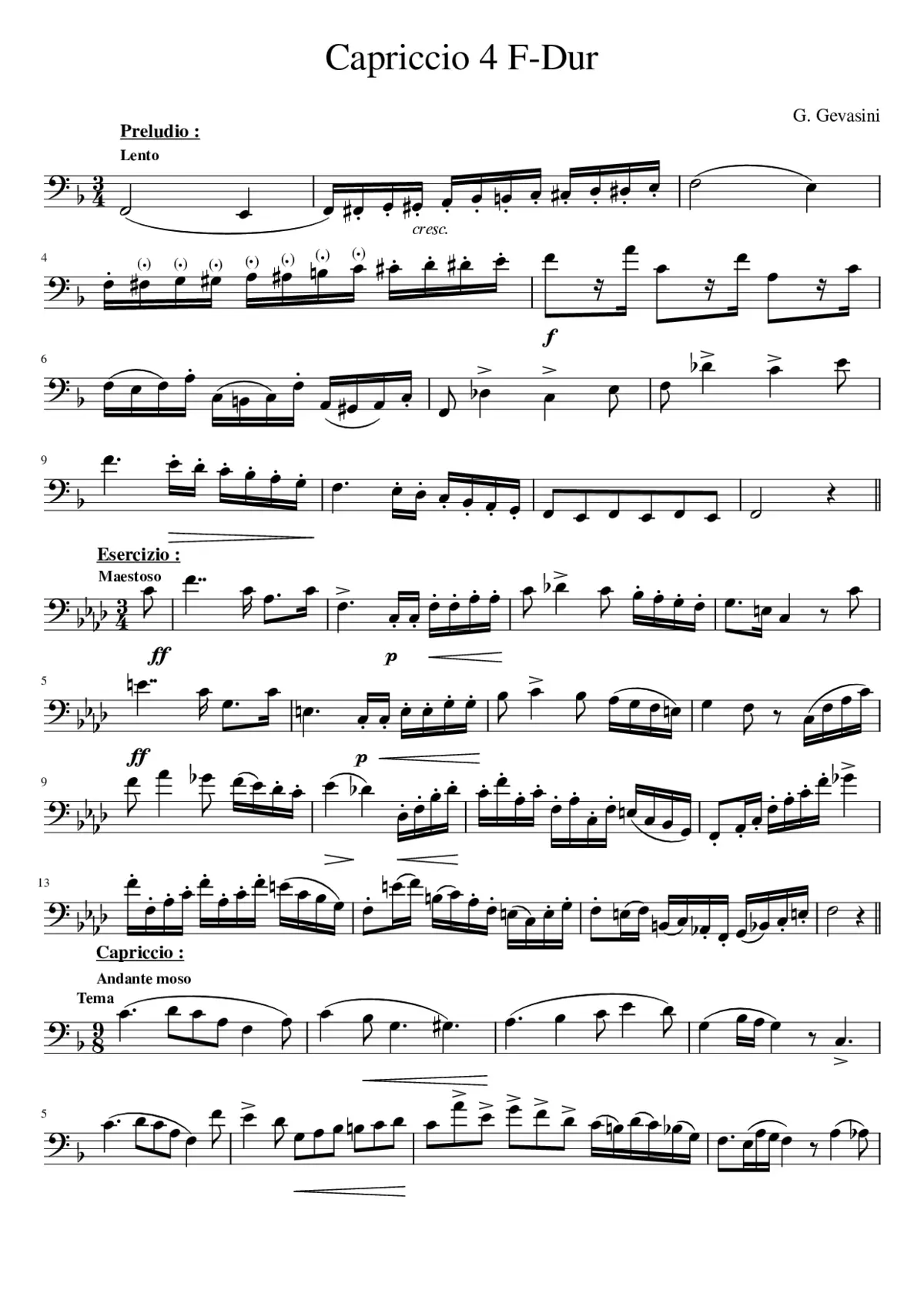 Capriccio 4 - Page 1