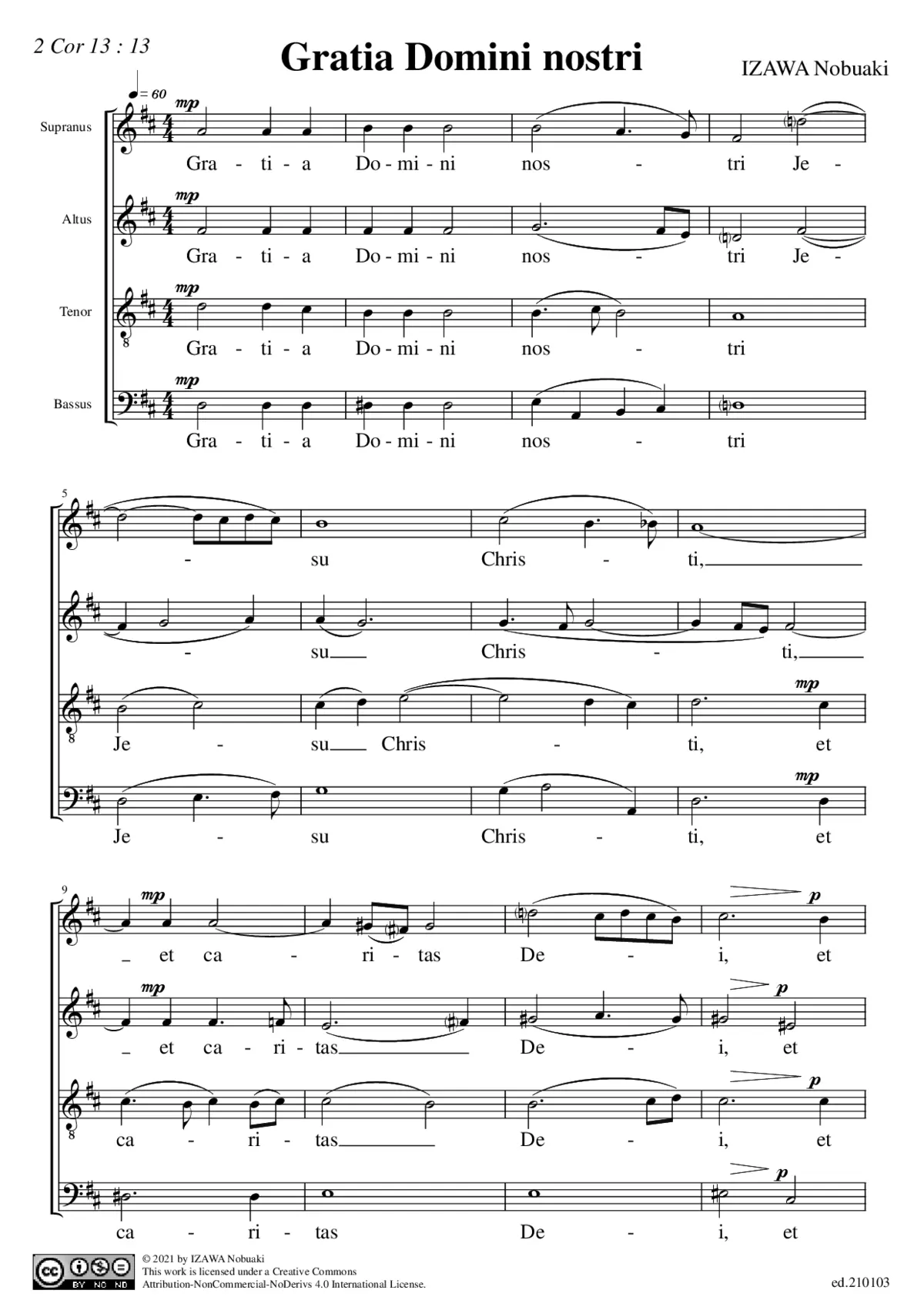 Gratia Domini nostri - Page 1