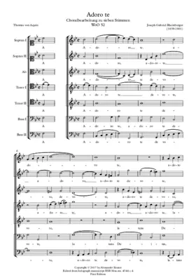 Adoro te, WoO 52