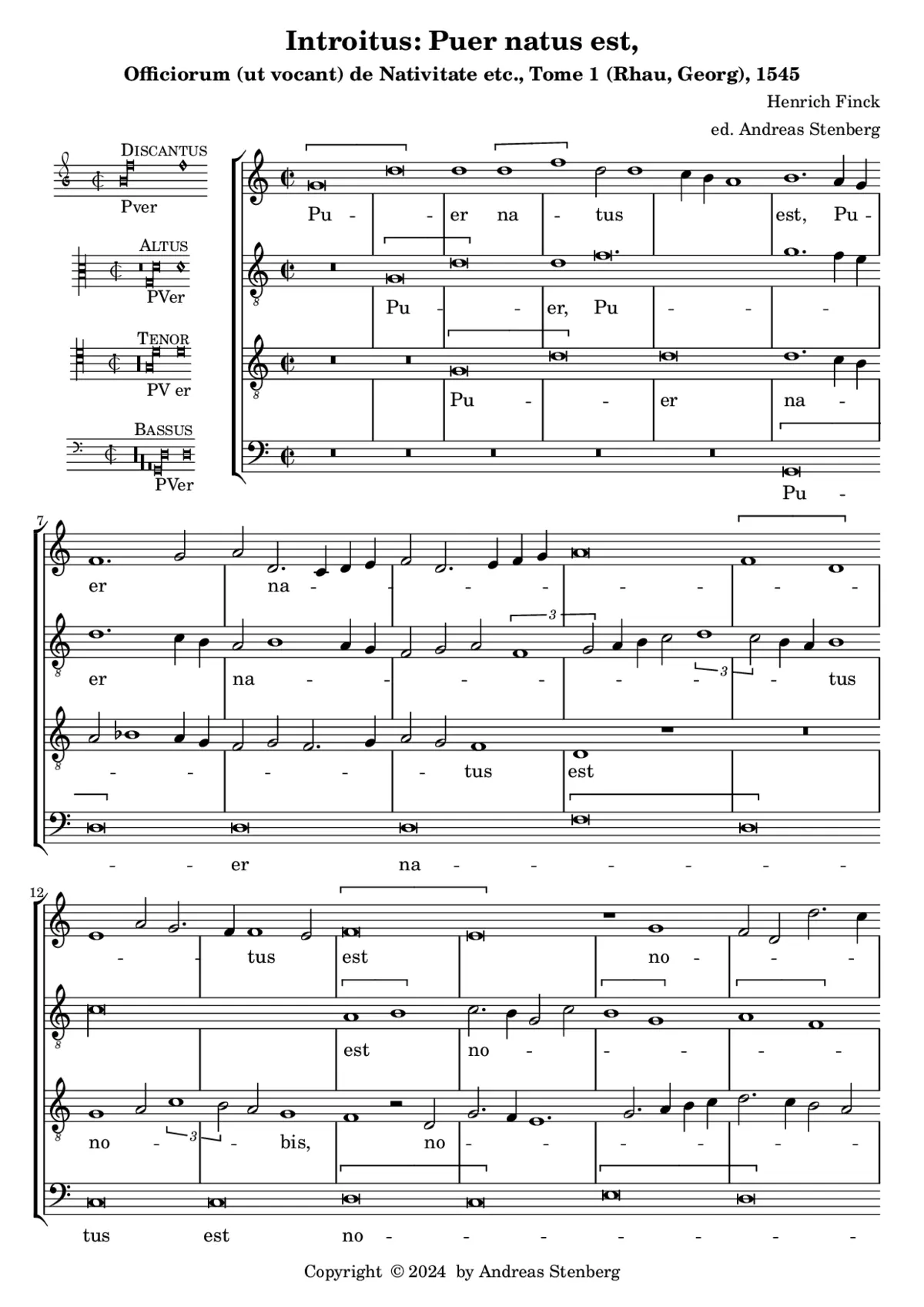 Introitus: Puer natus est - Page 1