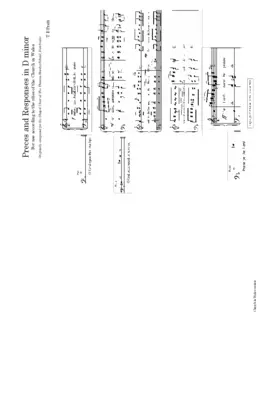 Preces and Responses in D minor (Church in Wales version)