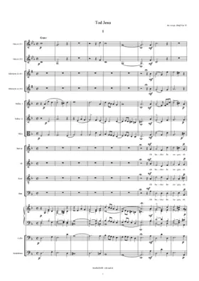 Tod Jesu (Karfreitagskantate)