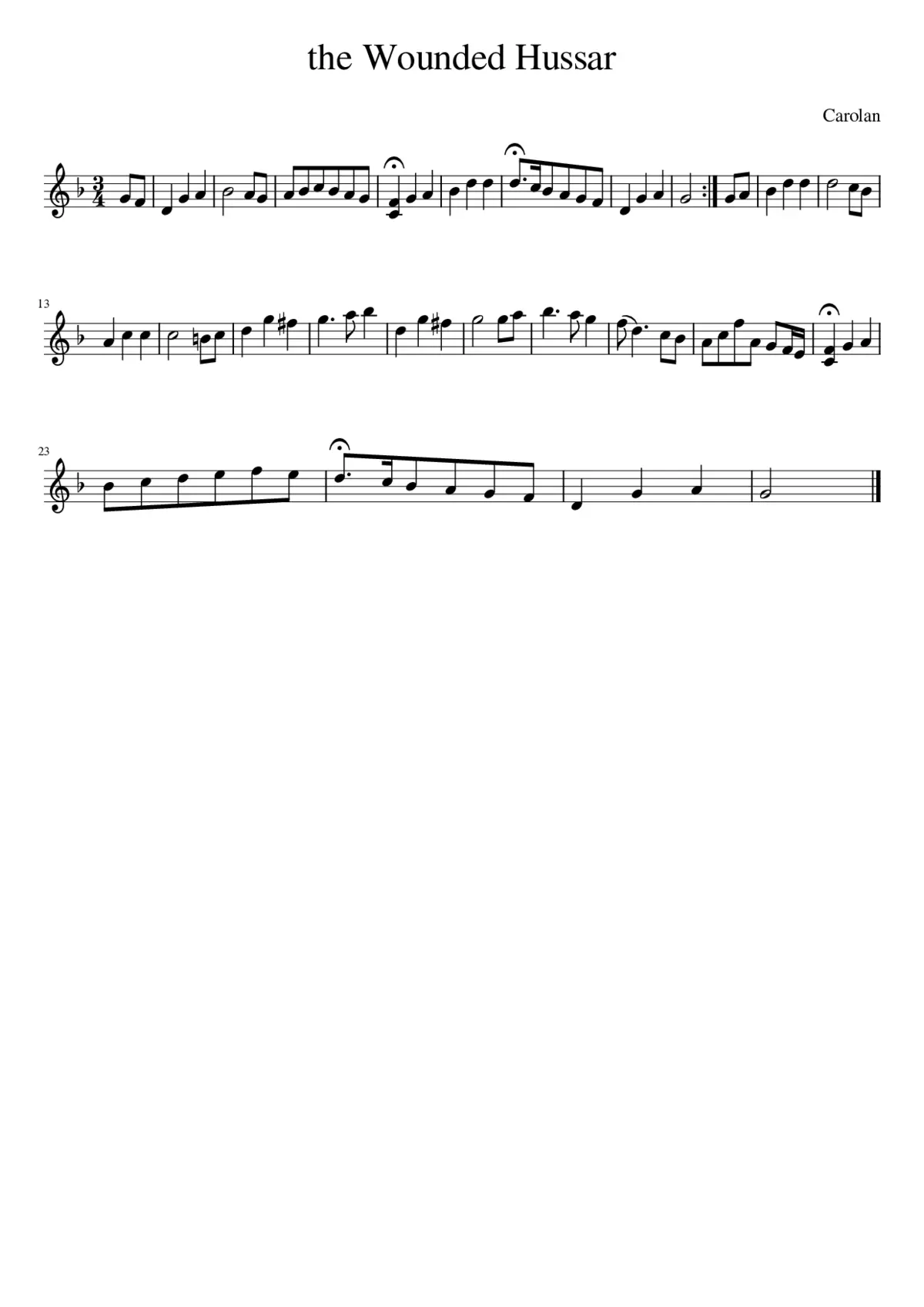 the Wounded Hussar - Page 1