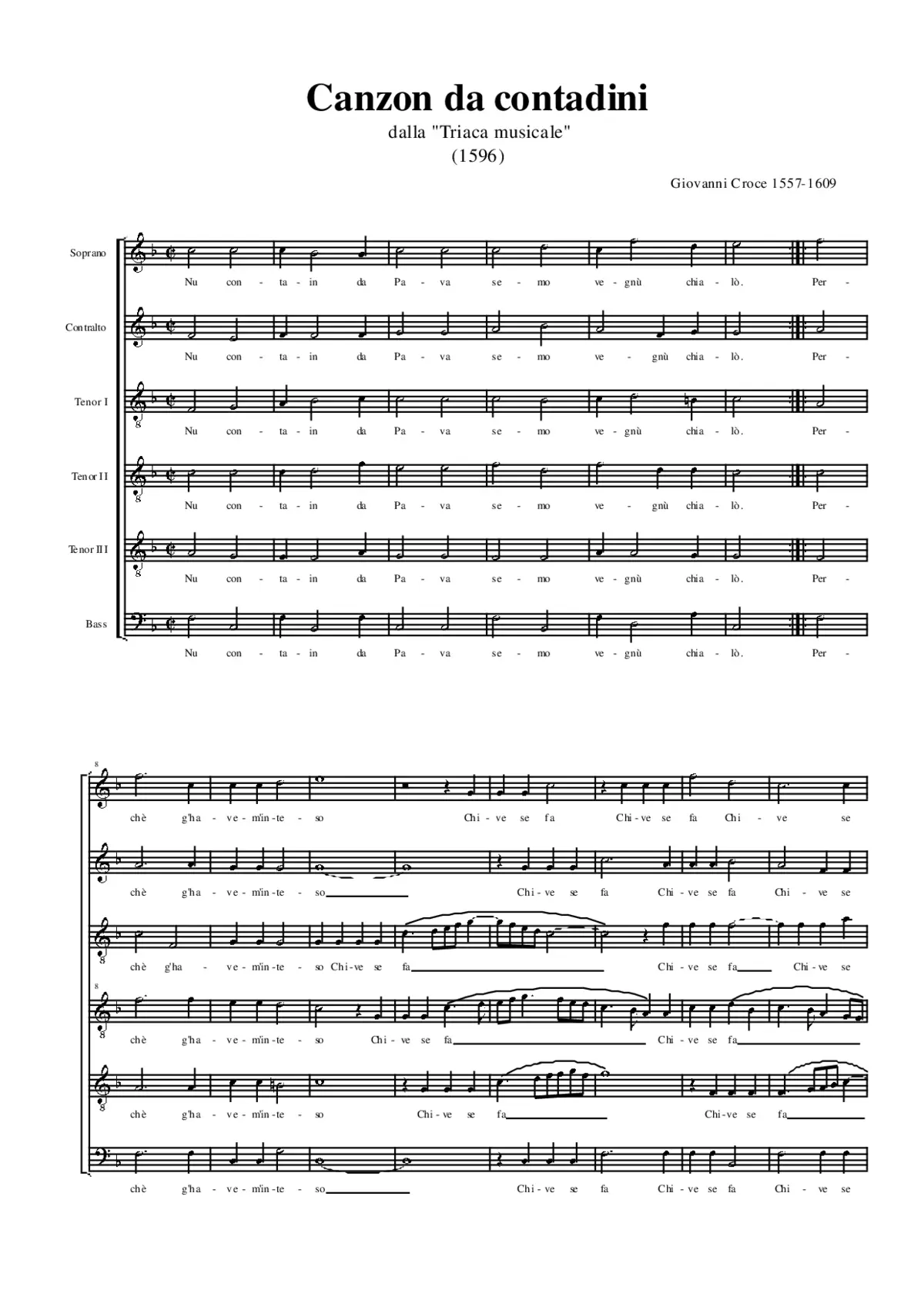 Canzon da contadini - Page 1