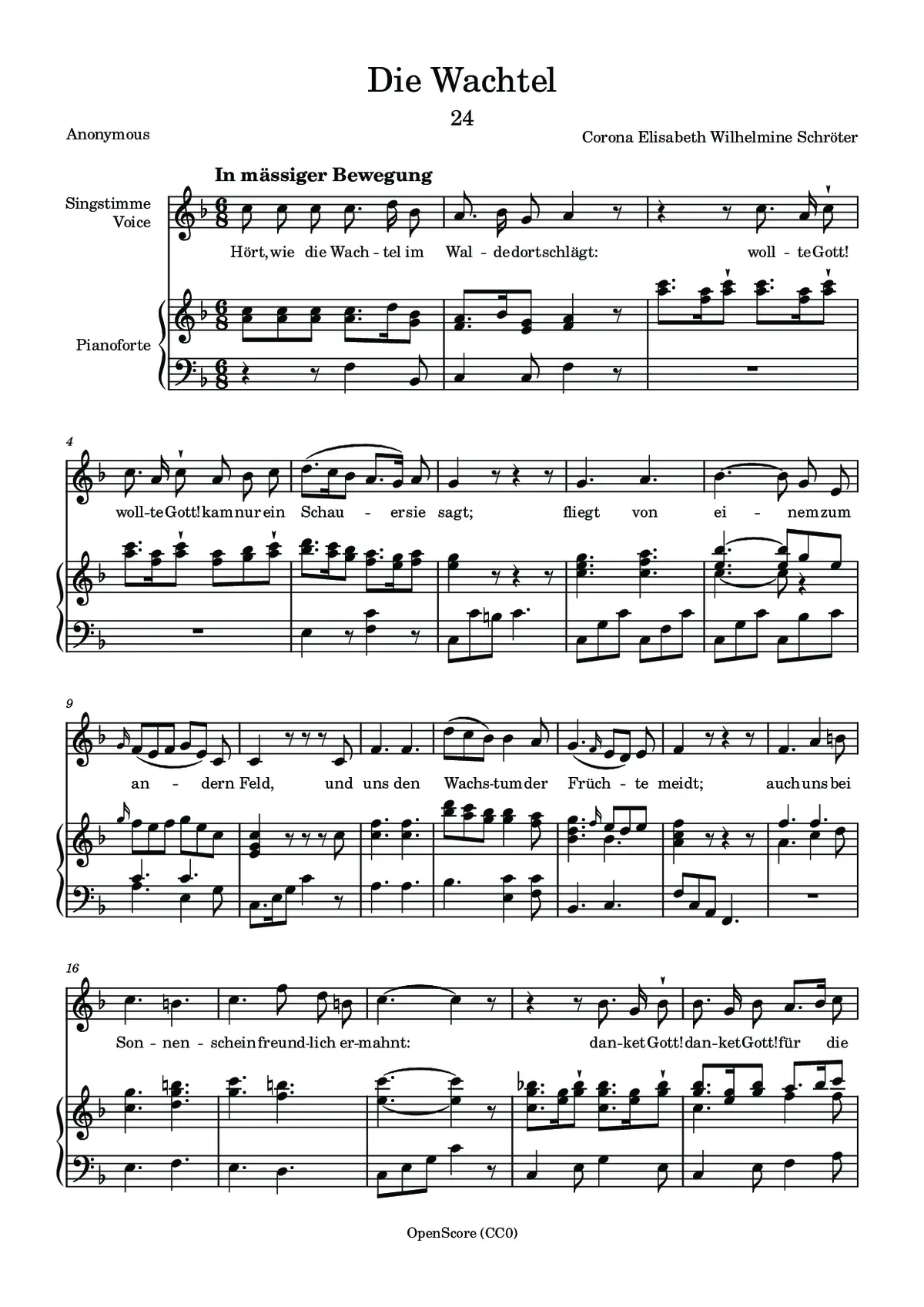 Die Wachtel - Page 1