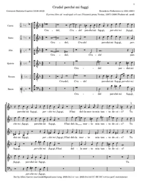 Crudel perché mi fuggi