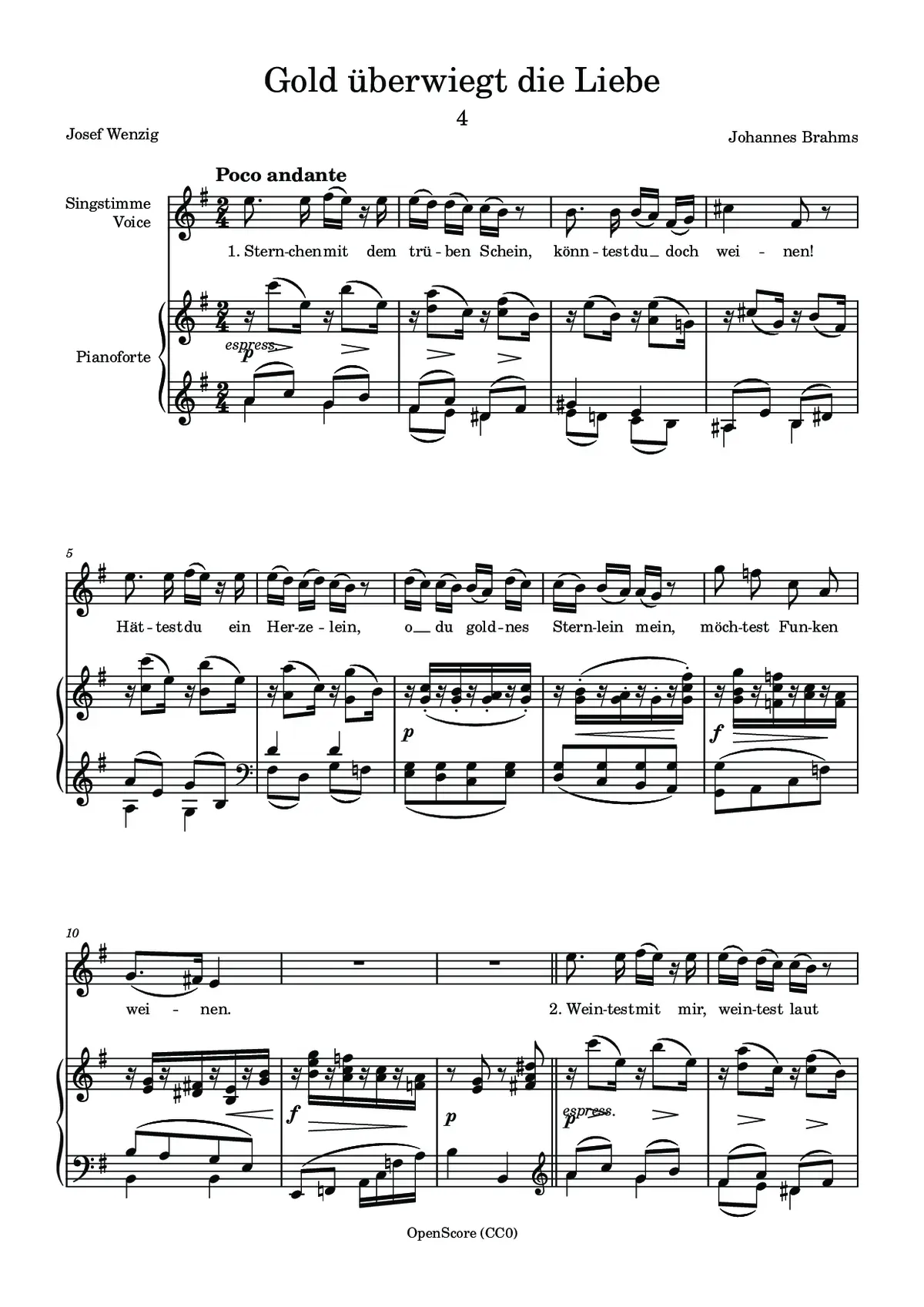 Gold überwiegt die Liebe - Page 1