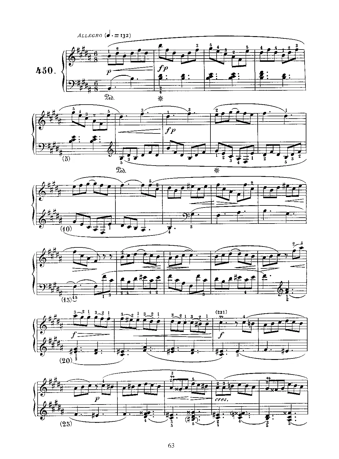 Keyboard Sonata in B major - Page 1