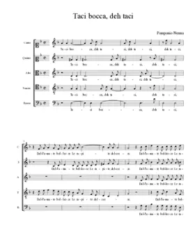 Taci bocca, deh taci
